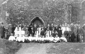 Group at the Church before setting off