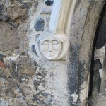 Carving on doorway